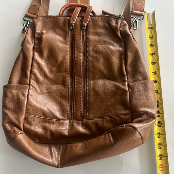 Leather backpack purse bag - Picture 9 of 10